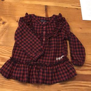 24M girls Tommy Hilfiger plaid tunic top